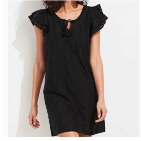 Vineyard Vines Other - Vineyard Vines Embroidered Palm Tunic Dress Black coverup